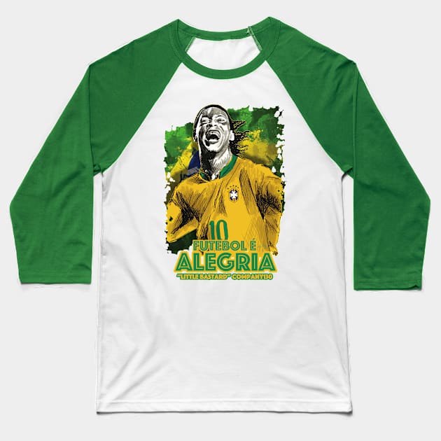 Futebol é Alegria Baseball T-Shirt by LittleBastard